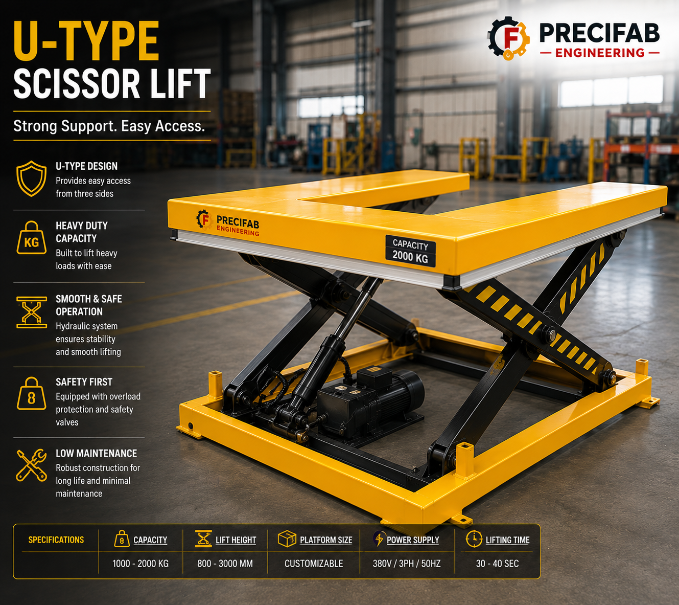 04 u type scissor lift